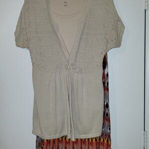 Ashley Blue Ladies Sweater, Top and Maxi Skirt (L)